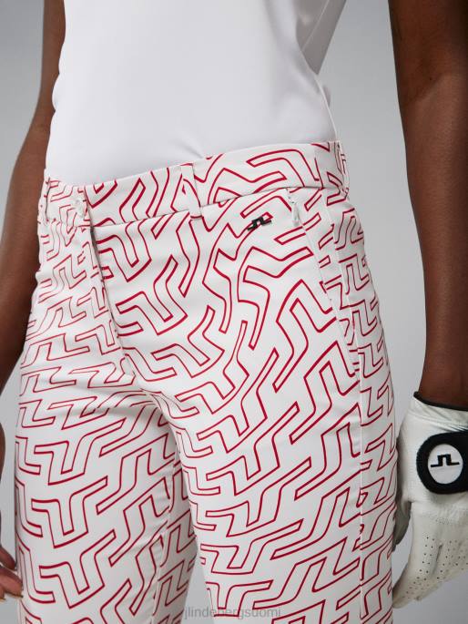 J.Lindeberg pia print housut naiset siltapyörre valkoinen 4VD02774 vaatetus