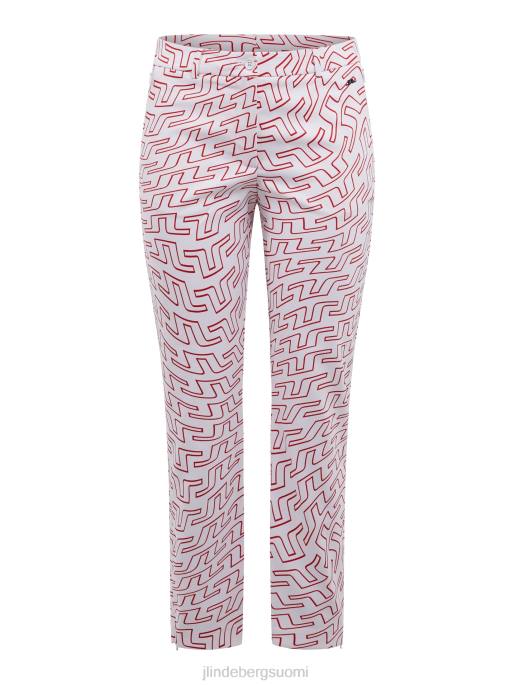 J.Lindeberg pia print housut naiset siltapyörre valkoinen 4VD02774 vaatetus