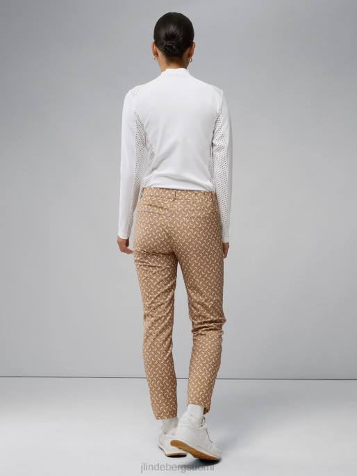 J.Lindeberg pia print housut naiset tiikerimonogrammin tarkistus 4VD02775 vaatetus