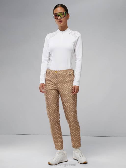 J.Lindeberg pia print housut naiset tiikerimonogrammin tarkistus 4VD02775 vaatetus