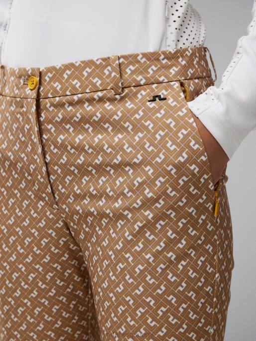 J.Lindeberg pia print housut naiset tiikerimonogrammin tarkistus 4VD02775 vaatetus