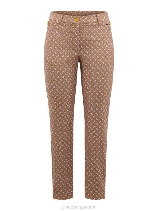 J.Lindeberg pia print housut naiset tiikerimonogrammin tarkistus 4VD02775 vaatetus