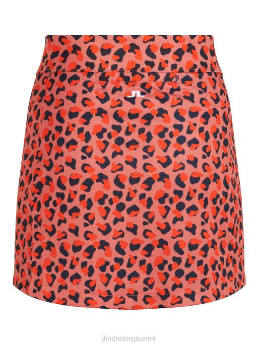 J.Lindeberg amelie print golfhame naiset haalistunut ruusueläin 4VD02725 vaatetus