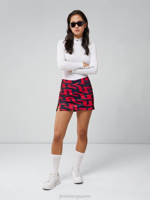 J.Lindeberg amelie print hame naiset siltapyörre punainen 4VD02662 vaatetus