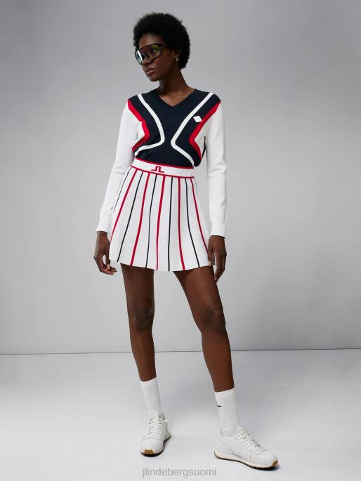 J.Lindeberg joki neulottu hame naiset valkoinen 4VD02656 vaatetus