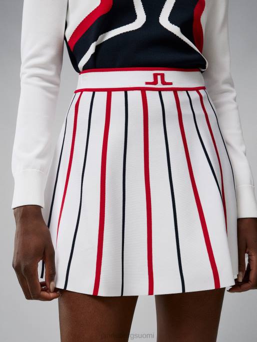 J.Lindeberg joki neulottu hame naiset valkoinen 4VD02656 vaatetus