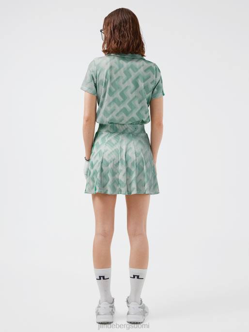 J.Lindeberg jolie 3d print golfhame naiset vihreä 3d-siltamonogrammi 4VD02701 vaatetus