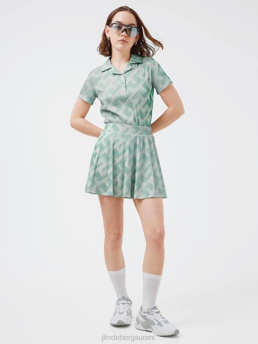 J.Lindeberg jolie 3d print golfhame naiset vihreä 3d-siltamonogrammi 4VD02701 vaatetus