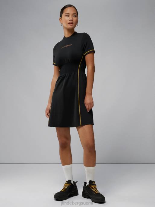 J.Lindeberg kristalli mekko naiset musta 4VD02661 vaatetus