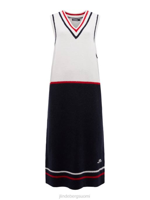 J.Lindeberg teela neulottu mekko naiset valkoinen 4VD02697 vaatetus