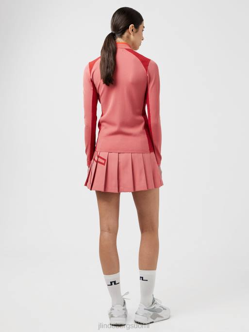 J.Lindeberg Alma golfpusero naiset haalistunut ruusu 4VD02834 vaatetus