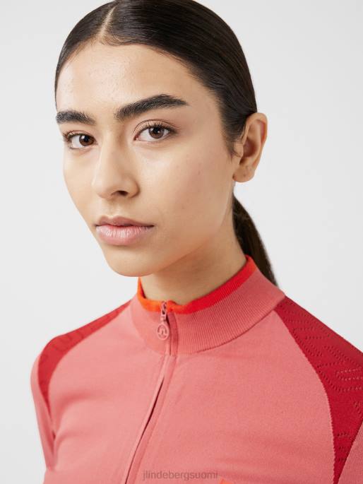 J.Lindeberg Alma golfpusero naiset haalistunut ruusu 4VD02834 vaatetus