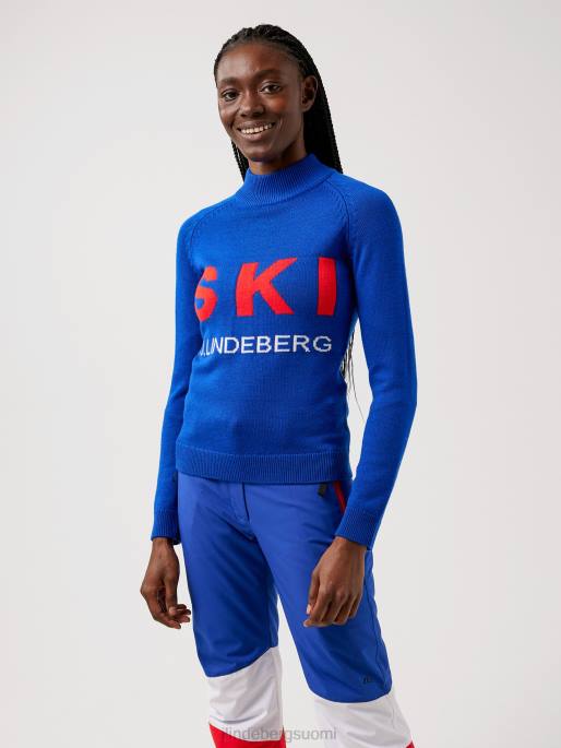 J.Lindeberg ada neulottu hiihtopaita naiset spektrin sininen 4VD02838 vaatetus