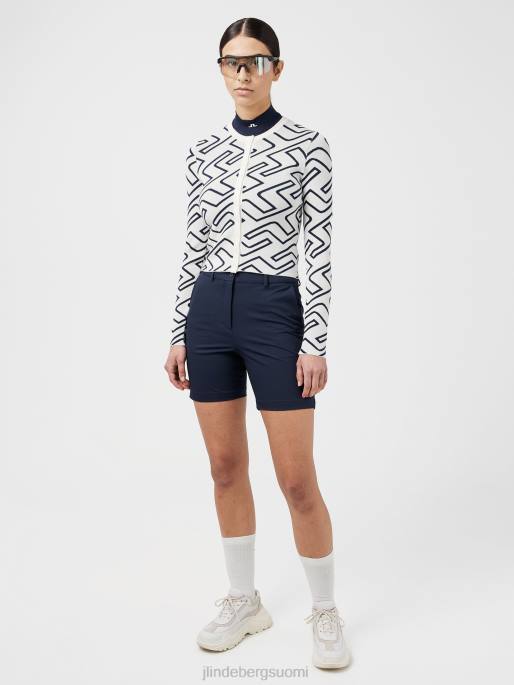 J.Lindeberg odessa golfneuletakki naiset laivastosillan monogrammi 4VD02832 vaatetus