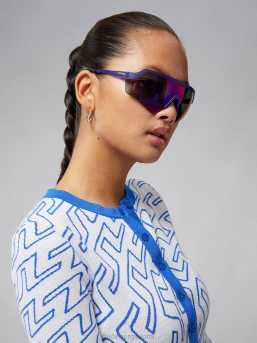 J.Lindeberg odessa neuletakki naiset silta pyörre merensininen 4VD02830 vaatetus