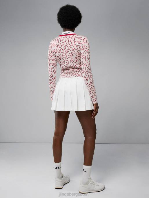 J.Lindeberg odessa neuletakki naiset siltapyörre valkoinen 4VD02829 vaatetus