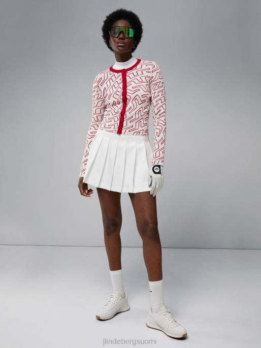 J.Lindeberg odessa neuletakki naiset siltapyörre valkoinen 4VD02829 vaatetus