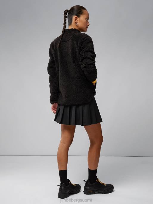 J.Lindeberg patricia pile fleecetakki naiset musta 4VD02814 vaatetus