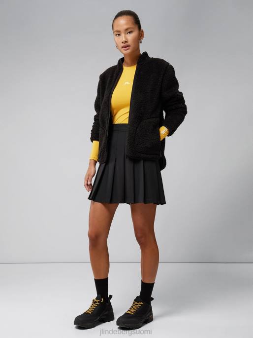 J.Lindeberg patricia pile fleecetakki naiset musta 4VD02814 vaatetus