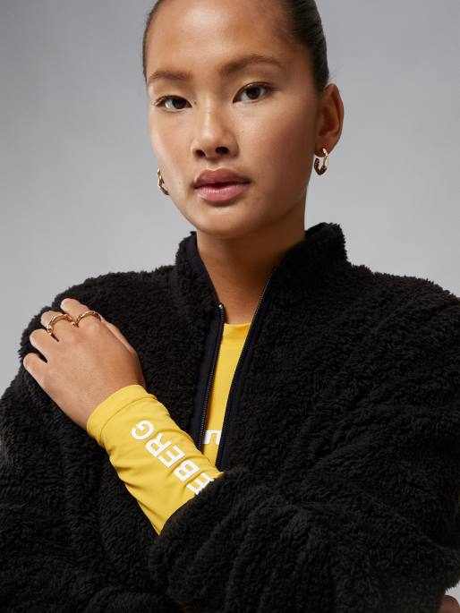 J.Lindeberg patricia pile fleecetakki naiset musta 4VD02814 vaatetus