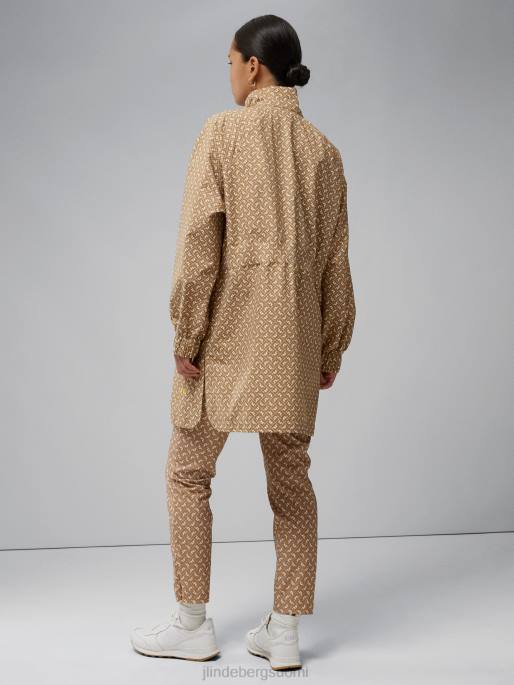 J.Lindeberg anastasia pitkä takki naiset tiikerimonogrammin tarkistus 4VD02846 vaatetus