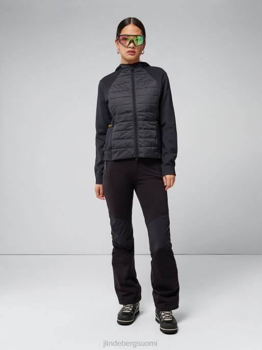 J.Lindeberg keisha hybridi hupullinen takki naiset musta 4VD02858 vaatetus