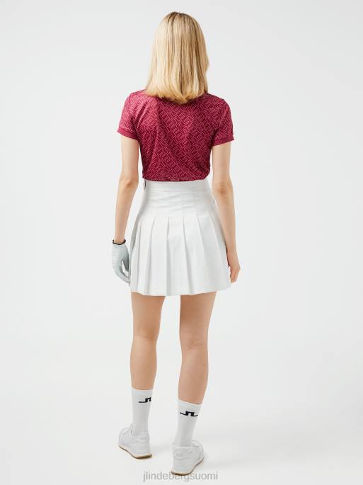 J.Lindeberg Tour tech print golf poolo naiset kuuma pinkki siltamonogrammi 4VD02617 vaatetus