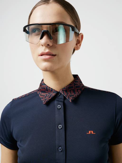 J.Lindeberg cara golf poolo naiset laivasto 4VD02600 vaatetus