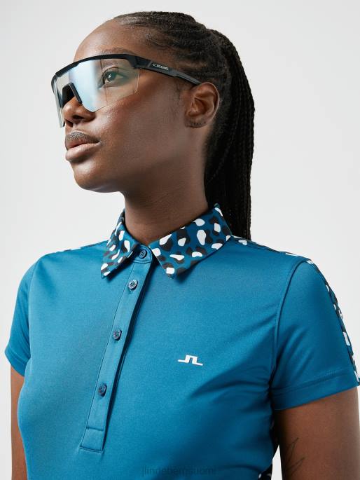 J.Lindeberg cara golf poolo naiset marokon sininen 4VD02601 vaatetus