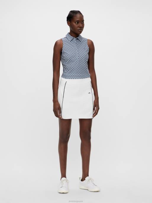 J.Lindeberg dena painettu golfpoolo naiset gingham printti 4VD02648 vaatetus