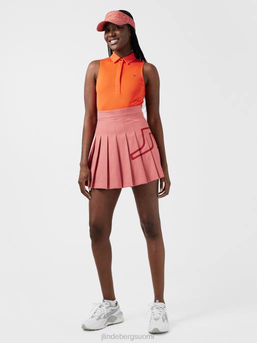 J.Lindeberg dena hihaton golfpaita naiset mandariini tango 4VD02623 vaatetus