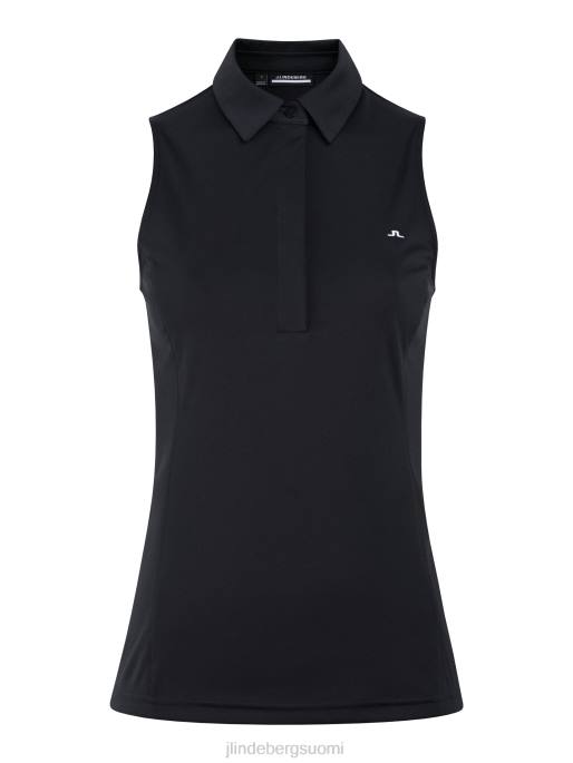 J.Lindeberg dena hihaton golfpaita naiset musta 4VD02626 vaatetus