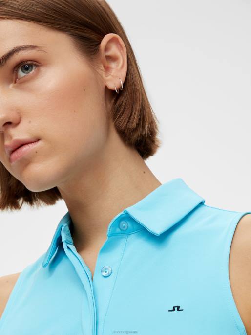 J.Lindeberg dena hihaton golfpaita naiset ranta sininen 4VD02650 vaatetus