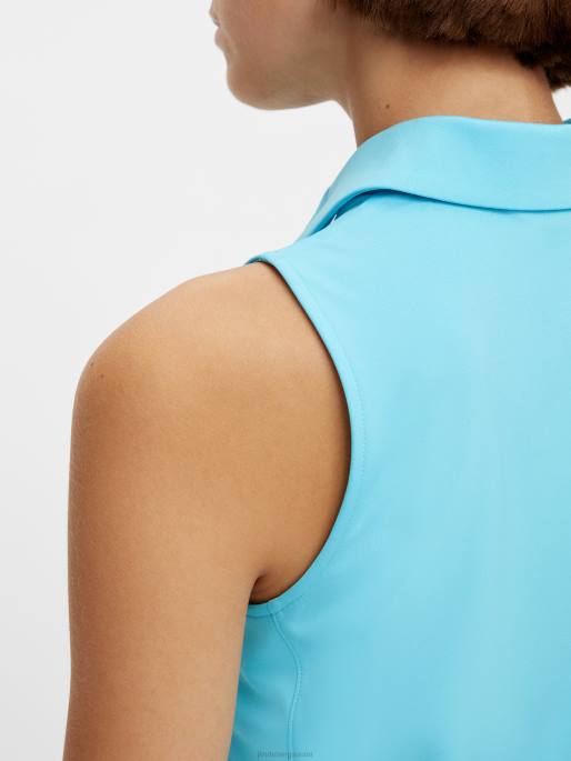 J.Lindeberg dena hihaton golfpaita naiset ranta sininen 4VD02650 vaatetus