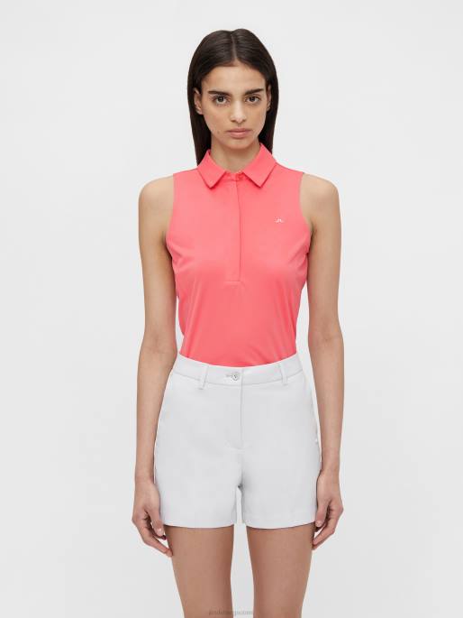 J.Lindeberg dena hihaton golfpaita naiset trooppinen koralli 4VD02654 vaatetus