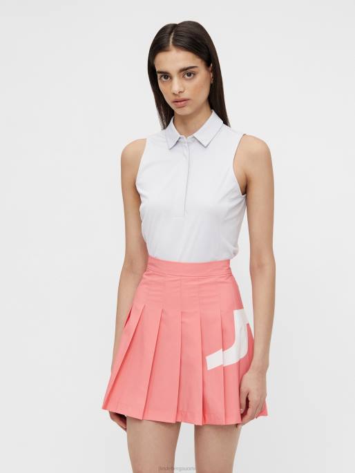 J.Lindeberg dena hihaton golfpaita naiset vaalean harmaa 4VD02655 vaatetus