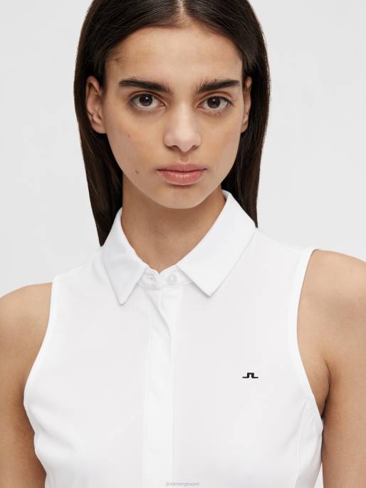 J.Lindeberg dena hihaton golfpaita naiset valkoinen 4VD02651 vaatetus