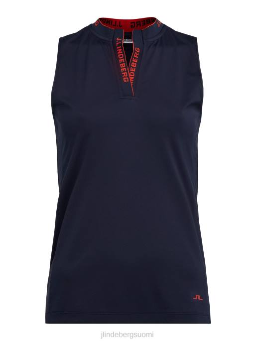 J.Lindeberg leya hihaton golfpaita naiset laivasto 4VD02632 vaatetus