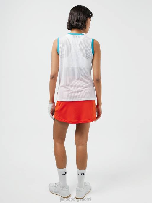 J.Lindeberg marion mesh toppi naiset valkoinen 4VD02598 vaatetus