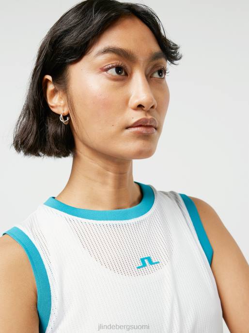 J.Lindeberg marion mesh toppi naiset valkoinen 4VD02598 vaatetus