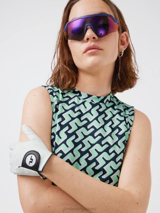 J.Lindeberg mona hihaton golfpaita naiset laivaston 3d sillan monogrammi 4VD02592 vaatetus