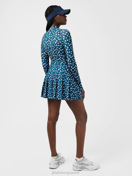 J.Lindeberg printtipakkaustopina naiset marokon sininen eläin 4VD02628 vaatetus