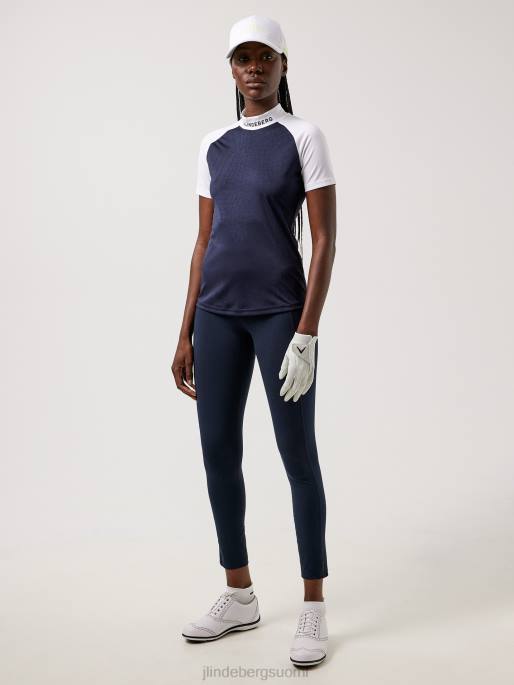 J.Lindeberg zelda golf toppi naiset laivasto kroko 4VD02644 vaatetus